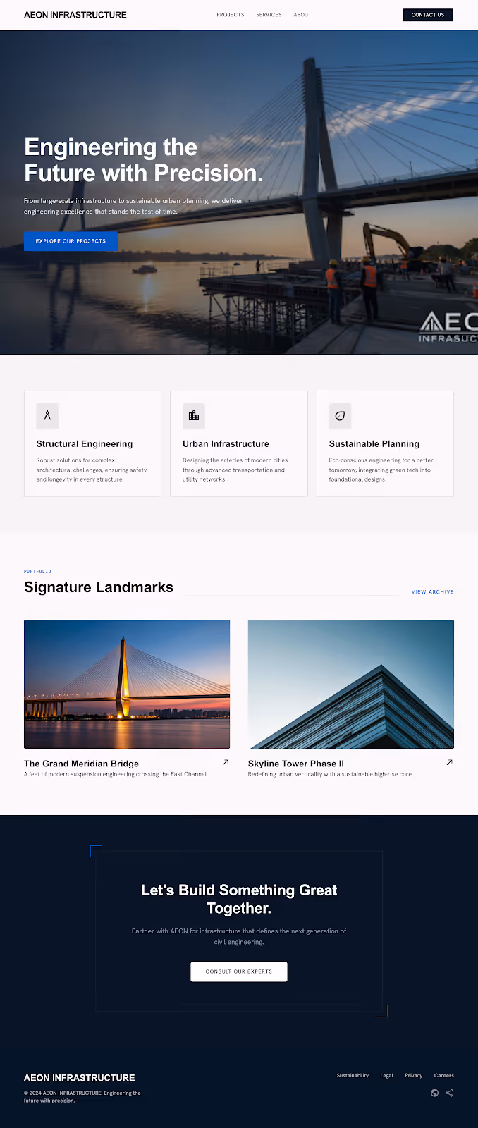 Blockzion website and AI services screenshot
